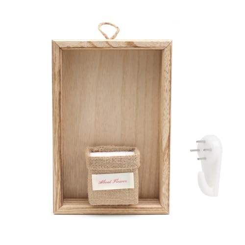 KINHARD Blumentopf Wand, Holz Blumentopf Wandmontage, Bilderrahmenform Wand Blumenkasten, 23 x 15,5 cm Hängeblumentöpfe, mit Aufhängehaken, für Wohnzimmer, Schlafzimmer, Arbeitszimmer KINHARD Blumentopf Wand, Holz Blumentopf Wandmontage, Bilderrahmenform Wand Blumenkasten, 23 x 15,5 cm Hängeblumentöpfe, mit Aufhängehaken, für Wohnzimmer, Schlafzimmer, Arbeitszimmer von KINHARD