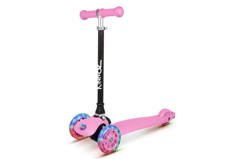 KINNAZ Dreiradscooter Kinderroller ab 3 Jahre, LED, faltbar, Premium, Roller Kinder 4 Jahre, (Kinderroller, kinnaz ONE), Händler aus Hamburg von KINNAZ