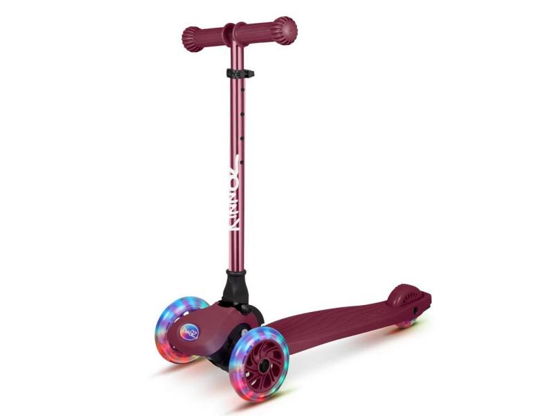 KINNAZ Dreiradscooter Kinderroller ab 3 Jahre, LED, faltbar, Premium, Roller Kinder 4 Jahre, (Kinderroller, kinnaz ONE), Händler aus Hamburg von KINNAZ