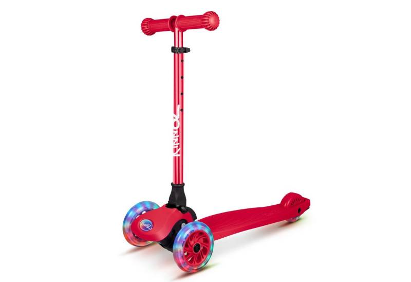 KINNAZ Dreiradscooter Kinderroller ab 3 Jahre, LED, faltbar, Premium, Roller Kinder 4 Jahre, (Kinderroller, kinnaz ONE), Händler aus Hamburg von KINNAZ