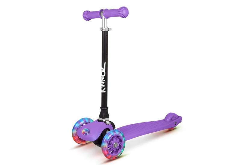KINNAZ Dreiradscooter Kinderroller ab 3 Jahre, LED, faltbar, Premium, Roller Kinder 4 Jahre, (Kinderroller, kinnaz ONE), Händler aus Hamburg von KINNAZ