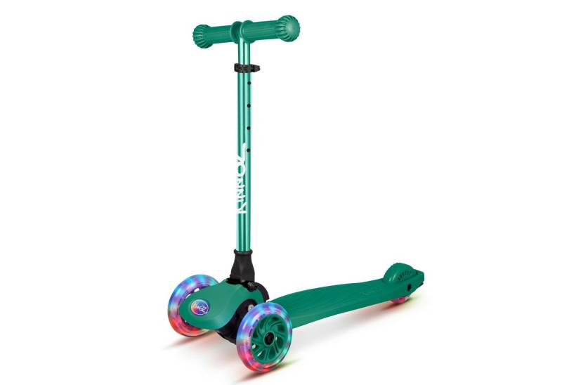 KINNAZ Dreiradscooter Kinderroller ab 3 Jahre, LED, faltbar, Premium, Roller Kinder 4 Jahre, (Kinderroller, kinnaz ONE), Händler aus Hamburg von KINNAZ