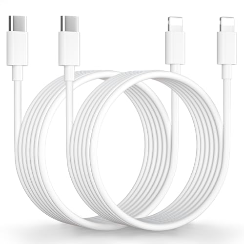 iPhone Ladekabel 3M 2Pack[Apple MFi Certified], USB C Lightning Kabel Schnellladekabel iphone Ladekabel USB C Lightning ladekabel Handyladekabel für iPhone 14 Pro Max/14 Plus/13/12/11/SE/8/XR/XS/iPad von KINPEE