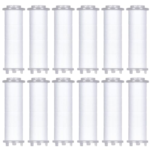 KINSE Duschkopf PP-Baumwollfilterpatrone 12er-Set Ersatzfilterpatrone für abnehmbaren Filter-Duschkopf von KINSE