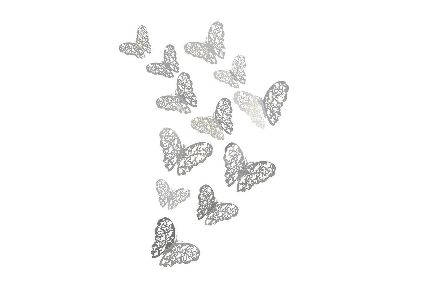 KINSI 3D-Wandtattoo 3D-Schmetterlings-Wandaufkleber,Wanddekoration Metalltextur, 3D Hohlwandaufkleber,kreative Aufkleber KINSI 3D-Wandtattoo 3D-Schmetterlings-Wandaufkleber,Wanddekoration Metalltextur, 3D Hohlwandaufkleber,kreative Aufkleber von KINSI