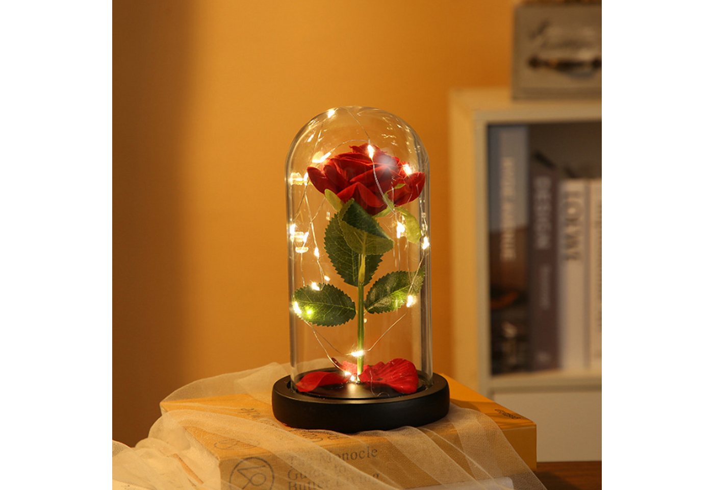 KINSI LED Dekolicht Stimmungslichter,klare LED-Lichter Rosen,Jahrestag,Blumengeschenke von KINSI