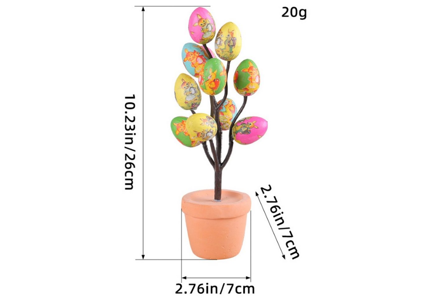 KINSI Osterei Ostern Simulation Ei Töpfe,Gedruckte Eier,Ostern Dekoration von KINSI