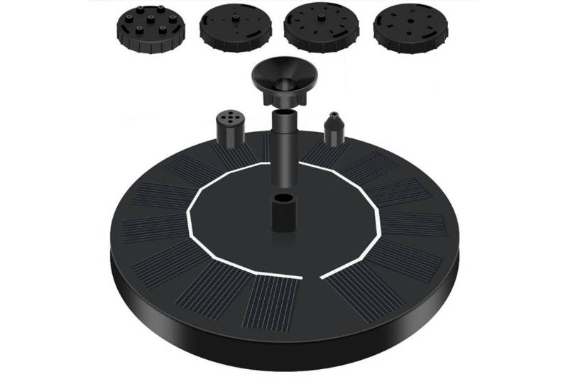 KINSI Solarpumpe Solar Springbrunnen,Teichpumpe mit 200 L/H Durchflussleistung, Umweltfreundliche Solarpumpe für Garten/Teich/Balkon von KINSI