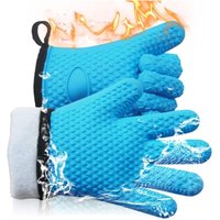 Kinsi - Kaminhandschuh Anti-Feuer, Ofenhandschuhe, Doppelter Küchenhandschuh, Wasserdicht und Hitzebeständig von KINSI