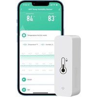Kinsi - 1 WiFi-Hygrometer für zu Hause, drinnen und draußen - Drahtloser Temperatur- und Feuchtigkeitssensor, funktioniert mit der Tuya App von KINSI