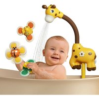 Kinsi - Baby Badespielzeug Set, Duschkopf mit 3er Set Saugspielzeug von KINSI