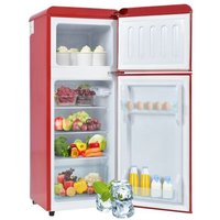 Kinsi - Retro-Kühlschrank. Kühl-Gefrier, 105.5x41cm, mit 92 Liter Gesamtvolumen, 28 Liter Gefriervolumen. -27°C 13°C von KINSI