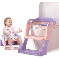 WC-Reduzierer, Kinder-WC-Reduzierer, Babytoilette klappbar mit 2 Stufen verstellbar, Kindertöpfchen Kinder 1-7 Jahre von KINSI