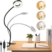 Led Nachttischlampe Leselampen, Tischlampe, Klemmleuchte,3 Modi & 10 Dimmstufen Kinsi von KINSI