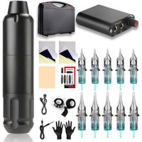 Professionelles Beauty Tattoo-Maschinenset,Tattoo-Stift,3D-Druck-Stift, Starter/Profi-Tattoo-Set, Mit 10 Ersatz-Tattoo-Nadeln Kinsi von KINSI