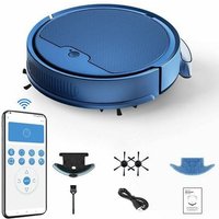 Kinsi - Saugroboter, Wischroboter, Intelligente Roboter, app Bluetooth Steuerung mit 200ML Wassertank für 120-150m², Bleu von KINSI