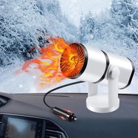 Kinsi - Tragbare Autoheizung 12V 150W, Mit 360°-Drehhalterung, Zusammenklappbar, Enteisung, Entnebelung von KINSI