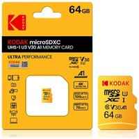 microSD 64GB- Geeignet für Überwachungskameras, Fahrrekorder, Mobiltelefone und Tablets von KINSI