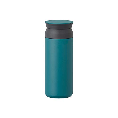 Kinto Silikon Reisebecher – Isolierflasche, türkis, 500 ml, doppelwandig und vakuumisoliert, hält Ihr Lieblingsgetränk stundenlang warm oder kalt. von Kinto