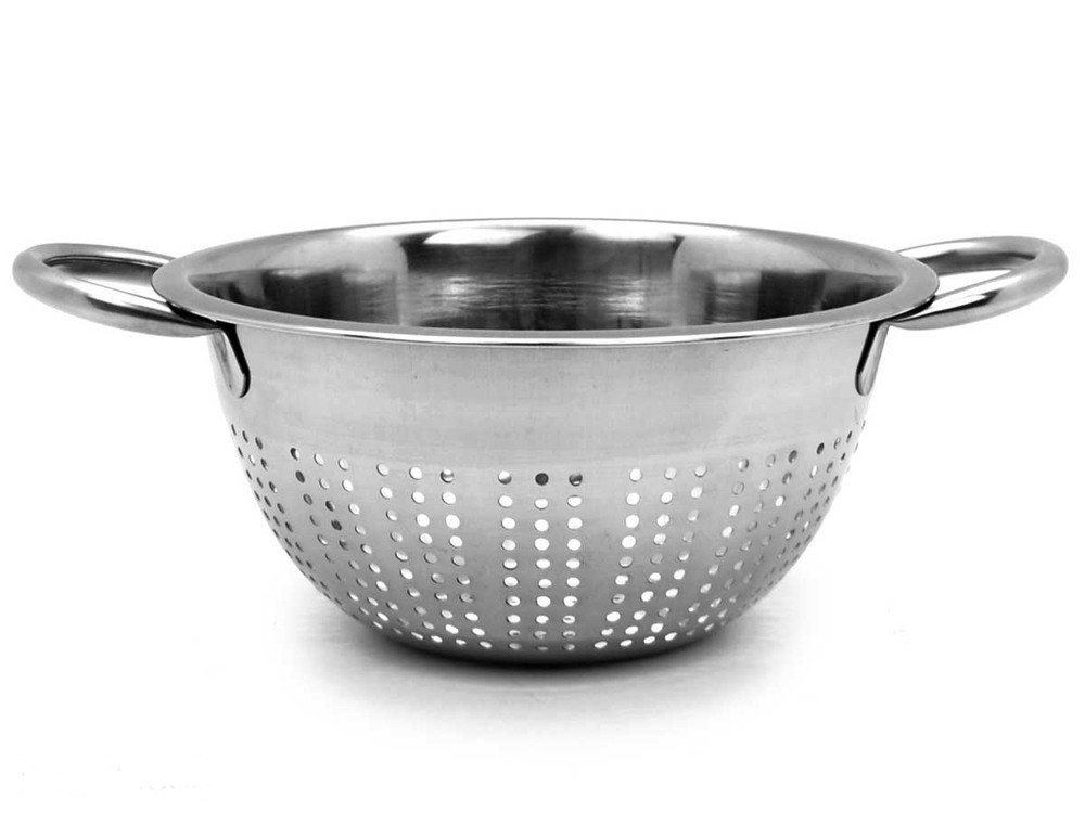 KINVARA Küchensieb 2x Küchensieb 21 cm Nudelsieb Abtropfsieb Metallsieb Sieb mit Griff Ki, Rostfrei Metal, (2-St) von KINVARA