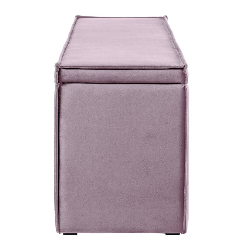 home24 Betttruhe 140 x 51 x 40cm Pink/Mauve Samt Fraya: Mauve von home24