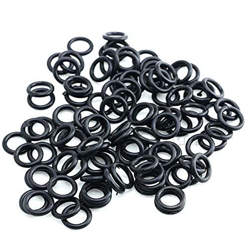 KIOOS Motordichtungen/Fit für Harley Sporster Touring Fatboy Dyna OEM P/N 11105 Twin Nockenmotorräder O-Ring-Ölablassschraube Schwarzer Handel Ring 100 Packung Motorrad-Dichtungssatz von KiooS