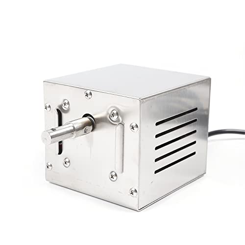 KIOPOWQ Edelstahl Grill Motor BBQ-Röster Bräter Elektromotor 25W Grillmotor Drehspieß Set Rotisserie 220V 60KG von KIOPOWQ