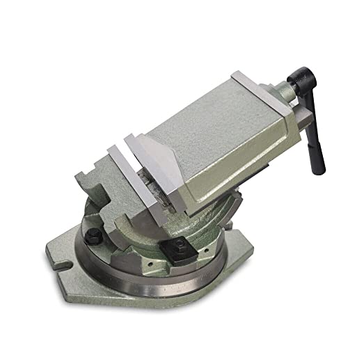 KIOPOWQ Schraubstock 100mm Maschinenschraubstock Bohrmaschinen Fräsmaschine Werkzeug Präzisions Maschinenschraubstock Kippbar Drehbar 360° von KIOPOWQ