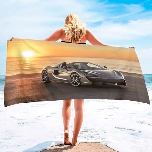 KIOSQUE Auto Strand Handtuch, Schwimmen schnell trocknendes Handtuch, Mikrofaser 80x160 saugfähiges Badetuch, Geschenk für Jungen und Mädchen (c,150x200cm) von KIOSQUE