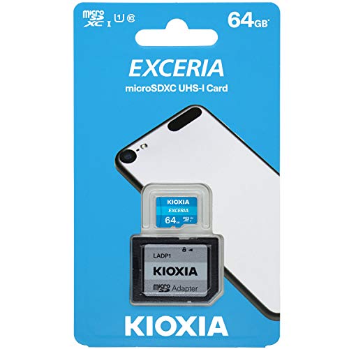 microSDXC 64GB EXCERIA Ultra-High-Speed UHS-I CLASS10 KIOXIA Full-HD-Videoaufnahme mit speziellem SD-Adapter microSDXC 64GB EXCERIA Ultra-High-Speed UHS-I CLASS10 KIOXIA Full-HD-Videoaufnahme mit speziellem SD-Adapter von KIOXIA