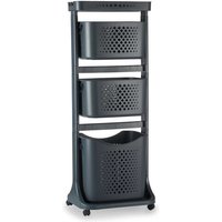 Kunststoffregal für den Kleiderschrank mit 2 Körben COMFY PLACES, 42 x 30 x 108 cm von KIPIT