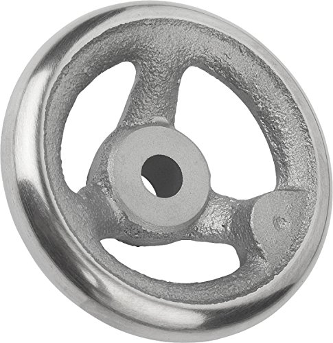 KIPP – Bedienteile | Normelemente 117641 Handrad ohne Nut Grauguss, ohne Griff, Komp:Stahl, D2=26, D1=315, 315mm 26mm von KIPP - Bedienteile | Normelemente