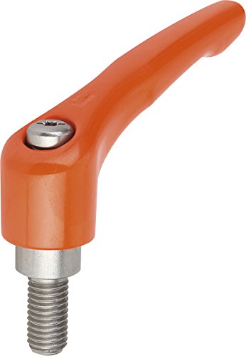 KIPP – Bedienteile | Normelemente K0123.4122X25 Klemmhebel Gr.4 M12X25 Zink, orange, reinorange ral2004 von KIPP - Bedienteile | Normelemente