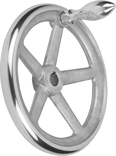 KIPP – Bedienteile | Normelemente K0160.5200X22 Handrad mit Nut Aluminium, Komp:Aluminium, 22, 200, D1=200mm D2=22mm von KIPP - Bedienteile | Normelemente