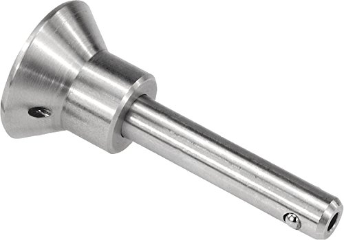 KIPP – Bedienteile | Normelemente K0364.3116070 K0364 Kugelsperrbolzen Edelstahl, selbstsichernd, Silber, Länge L: 70mm von KIPP - Bedienteile | Normelemente