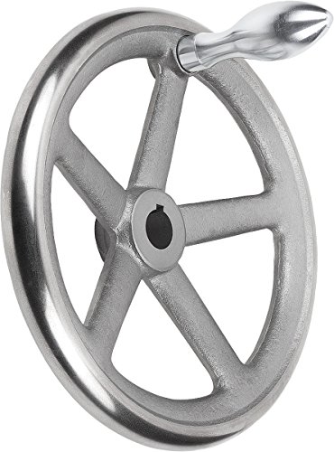 KIPP – Bedienteile | Normelemente K0671.3160X14 Handrad mit Nut Grauguss, Komp:Stahl, 14, 160, D1=160mm D2=14mm von KIPP - Bedienteile | Normelemente