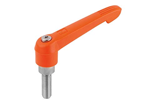 KIPP Klemmhebel K0270 mit Außengewinde M6X30 aus Edelstahl und Kunststoffgriff orange, Gr.2 KIPP Klemmhebel K0270 mit Außengewinde M6X30 aus Edelstahl und Kunststoffgriff orange, Gr.2 von KIPP - Bedienteile | Normelemente