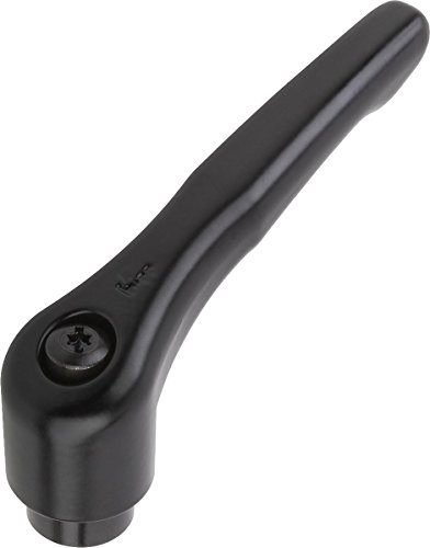 KIPP Klemmhebel - Zink, Innengewinde - Gr.3 M10 - schwarz seidenmatt - Komponent Stahl, 2 Stück, K0122.3101 von KIPP - Bedienteile | Normelemente