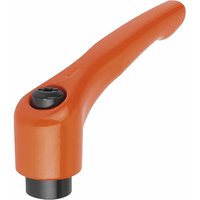 Klipp Klemmhebel (Klemmgriff) mit Innengewinde Spannhebel ø m 8 orange von KIPP
