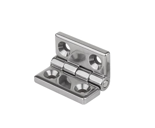 Scharnier K1085 Edelstahlscharnier poliert, LxB:50x50mm, Flügellänge: 25x25mm; Lieferumfang: 2 Stück von KIPP - Bedienteile | Normelemente