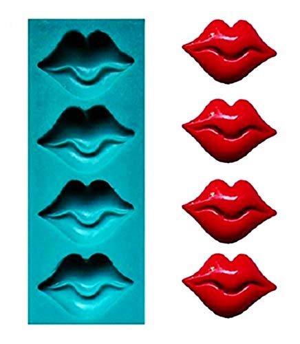 KIRALOVE Silikonform in Form von mündern - heimwerken - hobbys - abgüsse - Formen für bastelzwecke von KIRALOVE