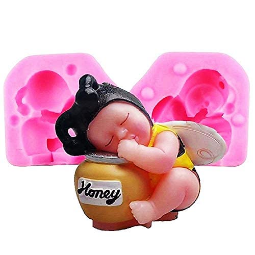 Silikonform Baby Biene Glas Honig Kerzen DIY Hobby Abgüsse Schablone für Handwerk von KIRALOVE