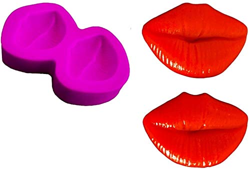 Silikon-Backform Lippen Küsse Münder Dekoration Fondant Zuckermasse Torten Muffins Pancakes DIY Süßigkeiten originelle Geschenkidee von KIRALOVE