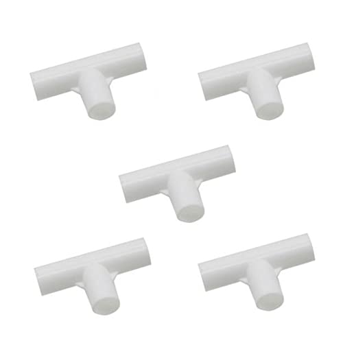 KIRANDY Rohranpassung 5 stücke 12mm. PVC. Gerade Ellenbogenkreuzverbindergelenk 60 90 120 135 Grad T-Stückstecker PVC. Rohrmontage (Color : Naranja) von KIRANDY