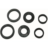 KIRCHHOFF Schlauchverschraubungs- dichtung-Sortiment Gummi, für 1/2" 3/4" 1" (3x2) von KIRCHHOFF