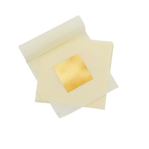 KIRIN 20 Blattgold Essbar, 2,5 x 2,5 cm, 24 Karat Echte Blattgoldblätter für Torten, Schokolade, Kunst und Handwerk, Gesichtsmasken und Nagelkunst KIRIN 20 Blattgold Essbar, 2,5 x 2,5 cm, 24 Karat Echte Blattgoldblätter für Torten, Schokolade, Kunst und Handwerk, Gesichtsmasken und Nagelkunst von KIRIN