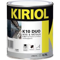 Rostschutzfarbe K10 Duo comus Satin Weiß 0.75L - A005364 von KIRIOL