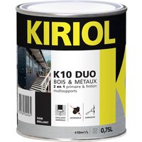 Peinture antirouille K10 Duo comus Brillant Noir 0.75L - A005356 Peinture antirouille K10 Duo comus Brillant Noir 0.75L - A005356 von KIRIOL