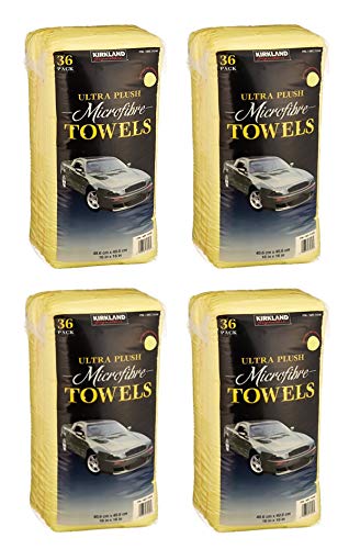Kirkland Signature Ultra High Pile Premium Microfiber Towels, 36 Pack 16x16 4 Pack von Kirkland Signature