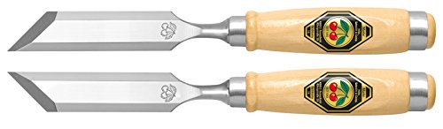 "KIRSCHEN" Werkzeuge 1056026 | Stechbeitelpaar mit schräger Schneide, 26mm von KIRSCHEN